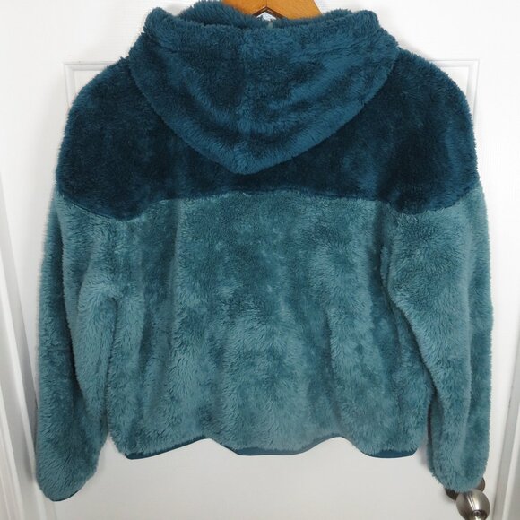 Nike Wind Runner Sherpa Fleece Hooded Jacket Blue/Green Size Medium BV5468-347 - Picture 4 of 4